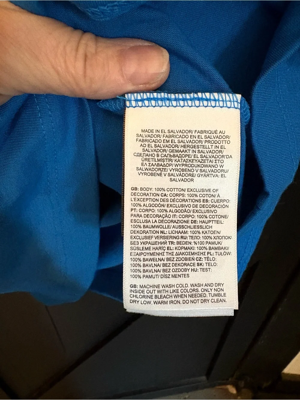 The North Face Royal Blue Short-Sleeve Logo Tee